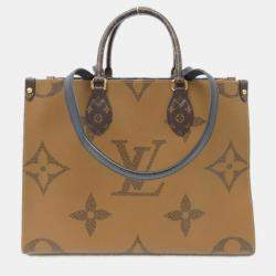 Pre Owned Louis Vuitton On The Go MM Monogram Giant Canvas Shoulder Bag