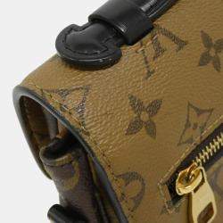 Pre Owned Louis Vuitton Brown Monogram Reverse Pochette Metis MM Handbag
