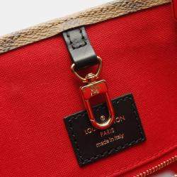 Pre Owned Louis Vuitton On The Go Mm Monogram Giant Reverse Tote Bag Coated Canvas Leather Brown Beige