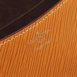 Pre Owned Louis Vuitton Bussi Nm Shoulder Bag Leather Epi Brown
