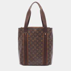 Pre Owned Louis Vuitton Brown Monogram Cabas Beaubourg