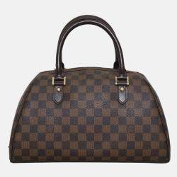 Pre Owned Louis Vuitton Damier Ebene Ribera MM Bag