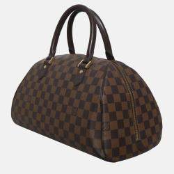 Pre Owned Louis Vuitton Damier Ebene Ribera MM Bag