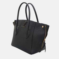 Pre Owned Louis Vuitton Freedom Black Leather Tote Bag