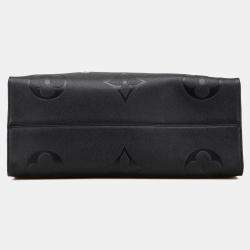 Pre Owned Louis Vuitton Black Monogram Empreinte Onthego GM