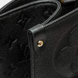 Pre Owned Louis Vuitton Black Monogram Empreinte Onthego GM