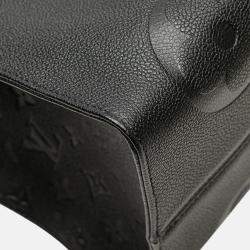 Pre Owned Louis Vuitton Black Monogram Empreinte Onthego GM