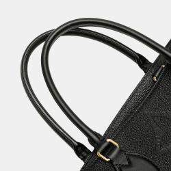 Pre Owned Louis Vuitton Black Monogram Empreinte Onthego GM