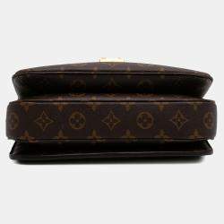 Pre Owned Louis Vuitton Brown Monogram Pochette Metis