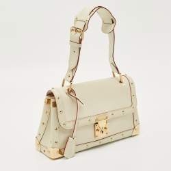 مملوكة مسبقًا حقيبة لويس فويتون لو تيلنيو أبيض جلد سوهالي