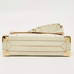 مملوكة مسبقًا حقيبة لويس فويتون لو تيلنيو أبيض جلد سوهالي