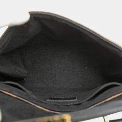 Pre Owned Louis Vuitton Black Brown Monogram Locky BB