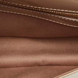 Pre Owned Louis Vuitton Beige Poudre Vernis Sobe Clutch