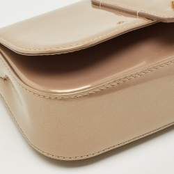 Pre Owned Louis Vuitton Beige Poudre Vernis Sobe Clutch