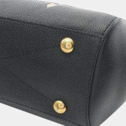 Pre Owned Louis Vuitton Black Louis Vuitton Bicolor Monogram Empreinte Giant Montaigne BB