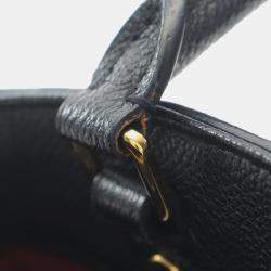 Pre Owned Louis Vuitton Black Louis Vuitton Bicolor Monogram Empreinte Giant Montaigne BB