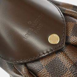 Pre Owned Louis Vuitton Reggia Damier Ebene Canvas Shoulder Bag