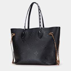 Pre Owned Louis Vuitton Black Monogram Empreinte Wild At Heart Neverfull MM