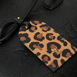 Pre Owned Louis Vuitton Black Monogram Empreinte Wild At Heart Neverfull MM