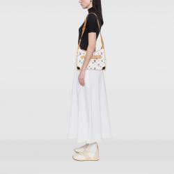 Pre Owned Louis Vuitton White Monogram Multicolore Boulogne