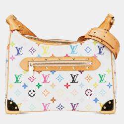 Pre Owned Louis Vuitton White Monogram Multicolore Boulogne