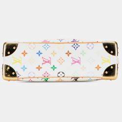 Pre Owned Louis Vuitton White Monogram Multicolore Boulogne