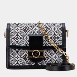 Pre Owned Louis Vuitton Black Monogram Since 1854 Dauphine MM