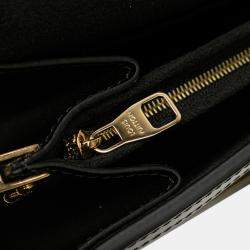Pre Owned Louis Vuitton Black Monogram Since 1854 Dauphine MM