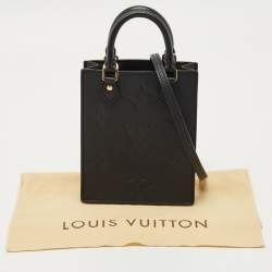 Pre Owned Louis Vuitton Monogram Giant Empreinte Leather Petit Sac Plat Bag
