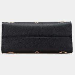 Pre Owned Louis Vuitton Black Bicolor Monogram Empreinte Giant Onthego MM