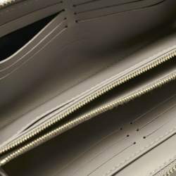 Pre Owned Louis Vuitton Grey Suhali Leather Zip Continental Wallet