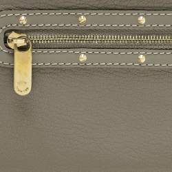Pre Owned Louis Vuitton Grey Suhali Leather Zip Continental Wallet