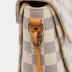 Pre Owned Louis Vuitton White Damier Azur Croisette