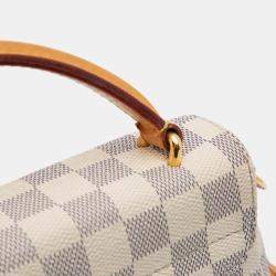 Pre Owned Louis Vuitton White Damier Azur Croisette