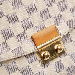 Pre Owned Louis Vuitton White Damier Azur Croisette