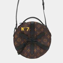Pre Owned Louis Vuitton Brown Monogram Wheel Box