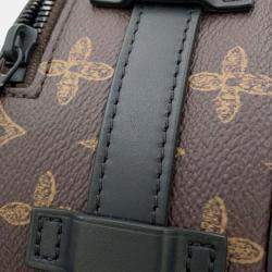 Pre Owned Louis Vuitton Brown Monogram Wheel Box