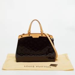 Pre Owned Louis Vuitton Amarante Monogram Vernis Brea MM Bag