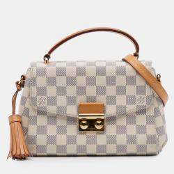 مملوكة مسبقًا حقيبة لويس فويتون أبيض دامير أزور كروسيت