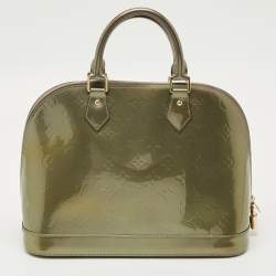 مملوكة مسبقًا Louis Vuitton Vert Olive Monogram Vernis Alma PM Bag