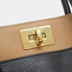 Pre Owned Louis Vuitton On My Side MM Brown Monogram Canvas Handbag