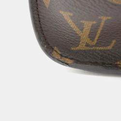 Pre Owned Louis Vuitton On My Side MM Brown Monogram Canvas Handbag