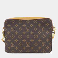 Pre Owned حقيبة كتف لوي فويتون مونوجرام سترايب (لف سكويرد) ثلاثية مرسلة