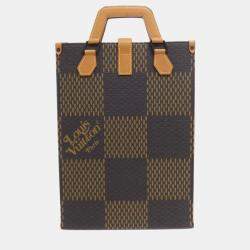 Pre Owned Louis Vuitton Mini Giant Damier Ebene Canvas Tote Bag