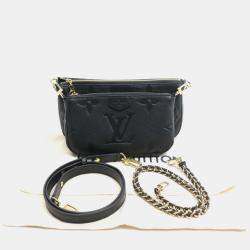 Pre Owned Louis Vuitton Multi Pochette Accessoires Noir Monogram Empreinte Leather Shoulder Bag
