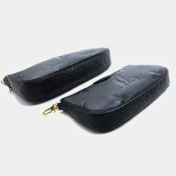 Pre Owned Louis Vuitton Multi Pochette Accessoires Noir Monogram Empreinte Leather Shoulder Bag