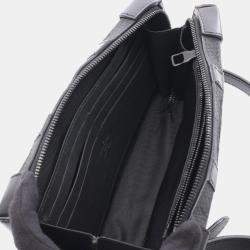 Pre Owned Louis Vuitton Soft Trunk Black Monogram Taurillon Leather Shoulder Bag