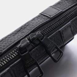 Pre Owned Louis Vuitton Soft Trunk Black Monogram Taurillon Leather Shoulder Bag