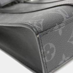 Pre Owned Louis Vuitton Sac Plat Cross Monogram Eclipse Canvas Handbag