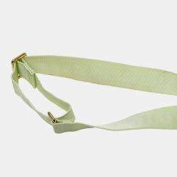 Pre Owned Louis Vuitton Alma Soft BB Light Green Monogram Mahina Leather Shoulder Bag